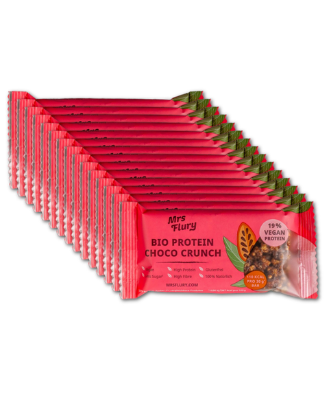 Bio Protein Choco Crunch Riegel 30 g Box mit 15 Stück