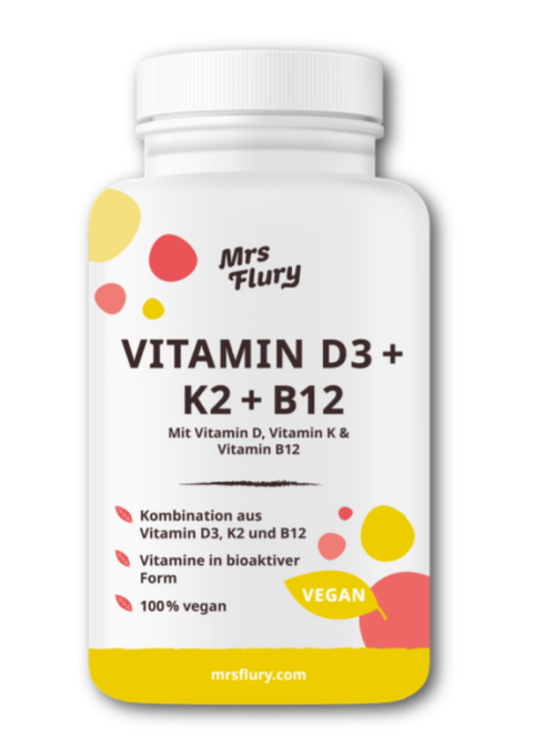 Vitamin D3 + K2 + B12 Kapseln